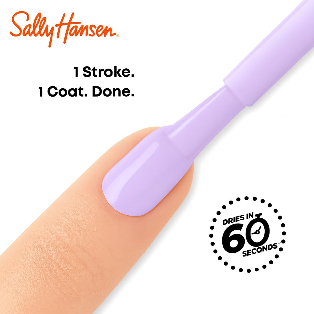 Sally Hansen Insta-Dri Nail Polish | Quick Dry, Long Lasting, Streak-Free Shine | Opaque, Shiny | 492 On the Download | Dark Blue Nail Color.