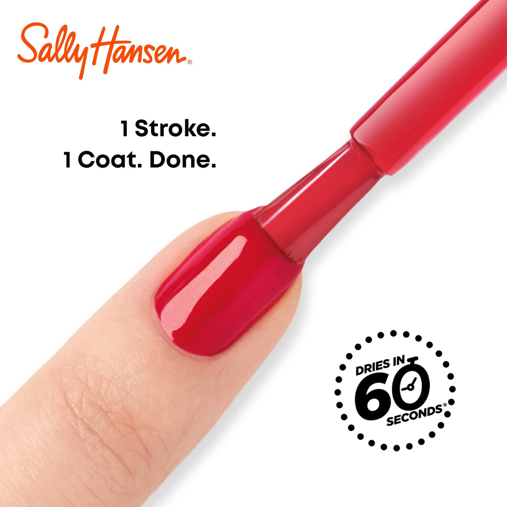 Sally Hansen Insta-Dri Nail Polish | Quick Dry, Long Lasting, Streak-Free Shine | Opaque, Shiny | 492 On the Download | Dark Blue Nail Color.