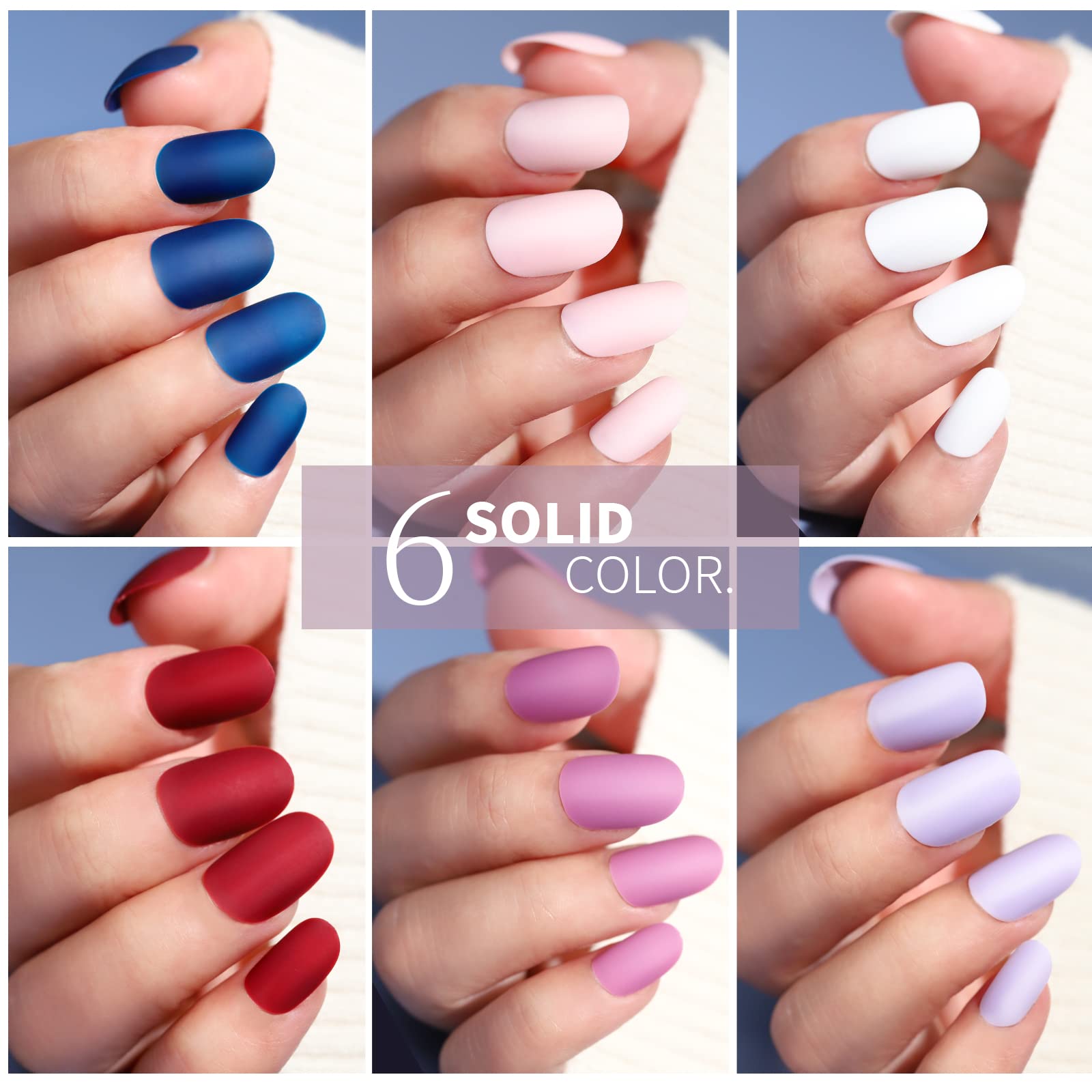 Press on Nails,Teenitor 288PCS Matte Medium Length, Acrylic Fake Nails Full Cover, Ballerina Coffin Press on Nails,Glitter Press On False Nails