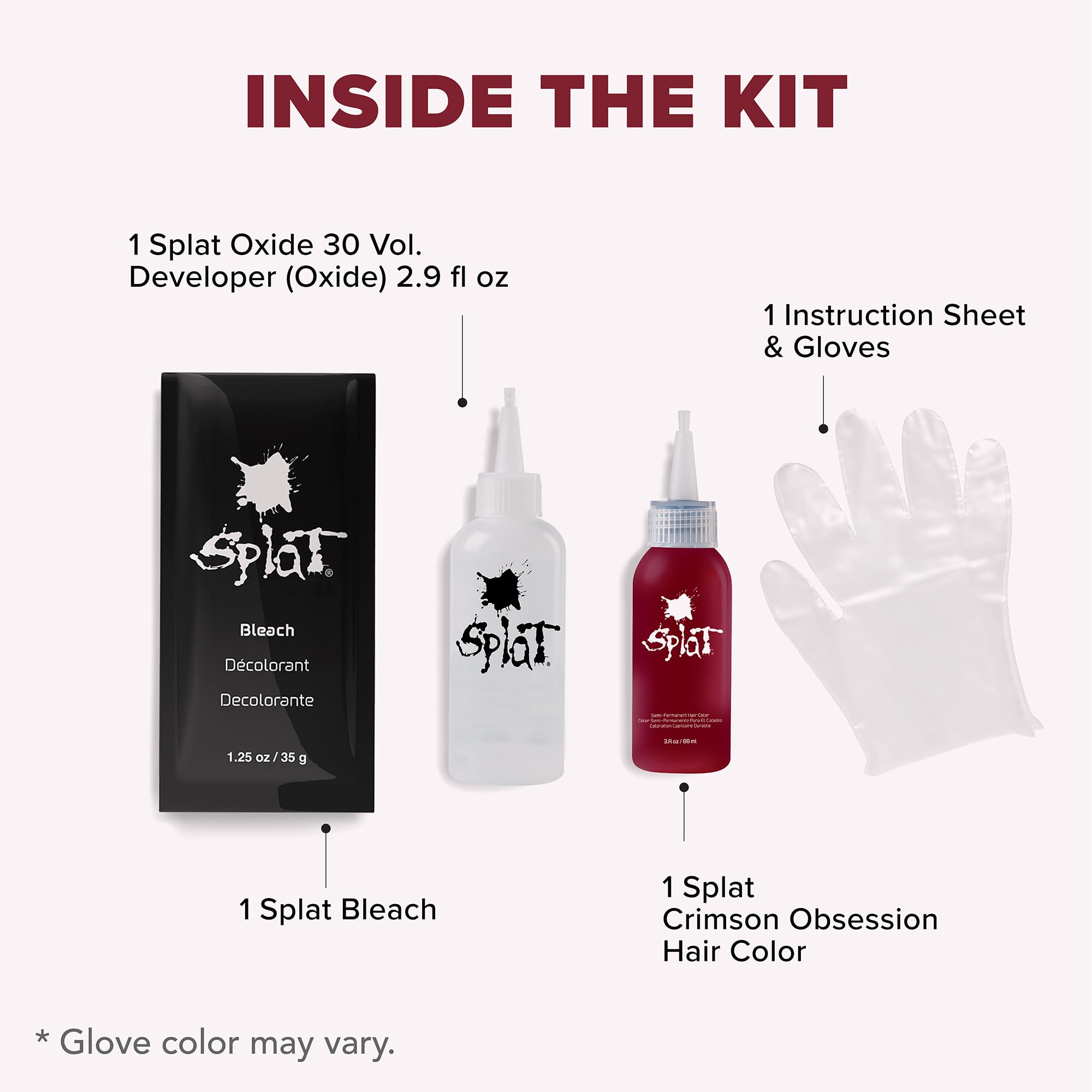Splat | Complete Kit | Hair Dye | Semi-Permanent | Long Lasting | Vegan and Cruelty-Free (Pink Chameleon)