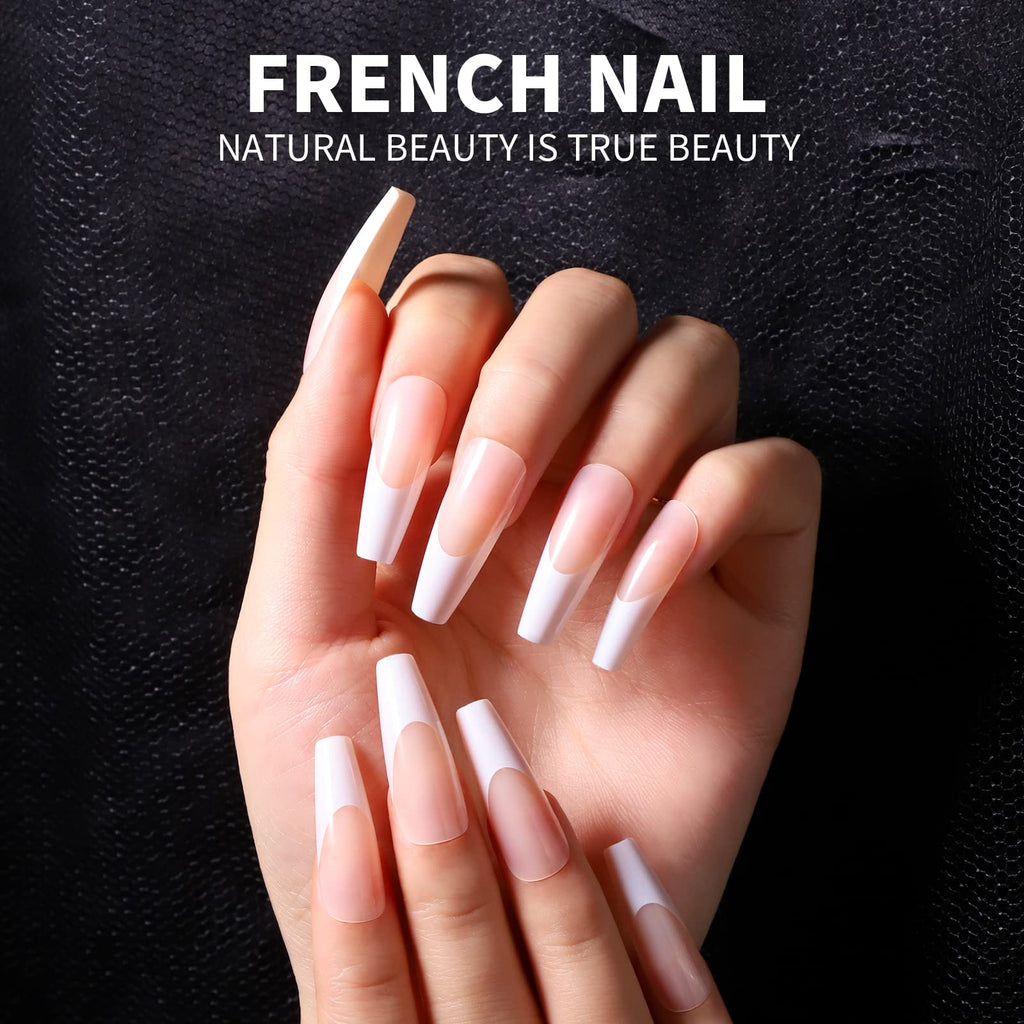 Press on Nails,Teenitor 288PCS Matte Medium Length, Acrylic Fake Nails Full Cover, Ballerina Coffin Press on Nails,Glitter Press On False Nails