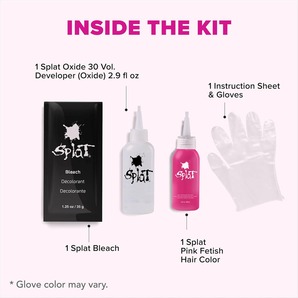 Splat | Complete Kit | Hair Dye | Semi-Permanent | Long Lasting | Vegan and Cruelty-Free (Pink Chameleon)