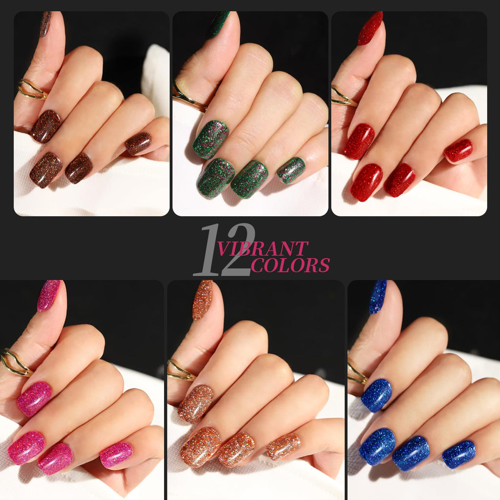 Press on Nails,Teenitor 288PCS Matte Medium Length, Acrylic Fake Nails Full Cover, Ballerina Coffin Press on Nails,Glitter Press On False Nails