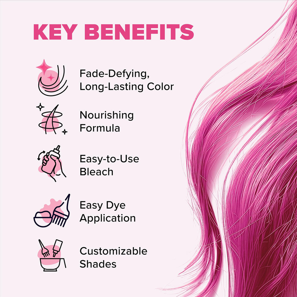 Splat | Complete Kit | Hair Dye | Semi-Permanent | Long Lasting | Vegan and Cruelty-Free (Pink Chameleon)