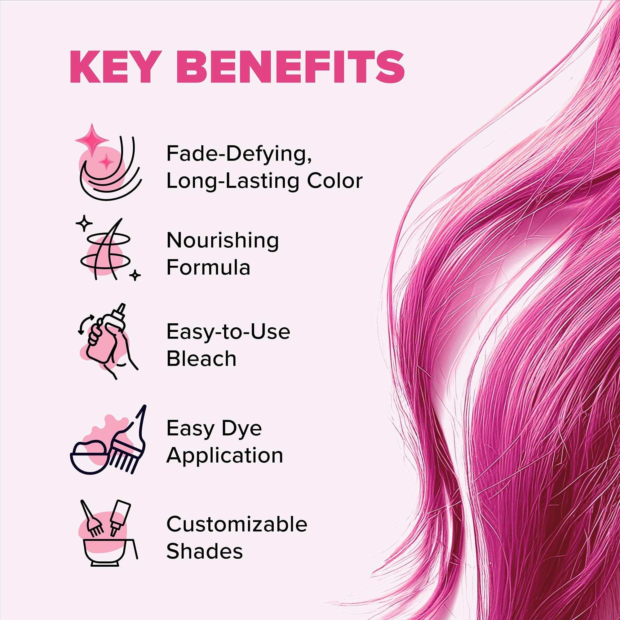 Splat | Complete Kit | Hair Dye | Semi-Permanent | Long Lasting | Vegan and Cruelty-Free (Pink Chameleon)