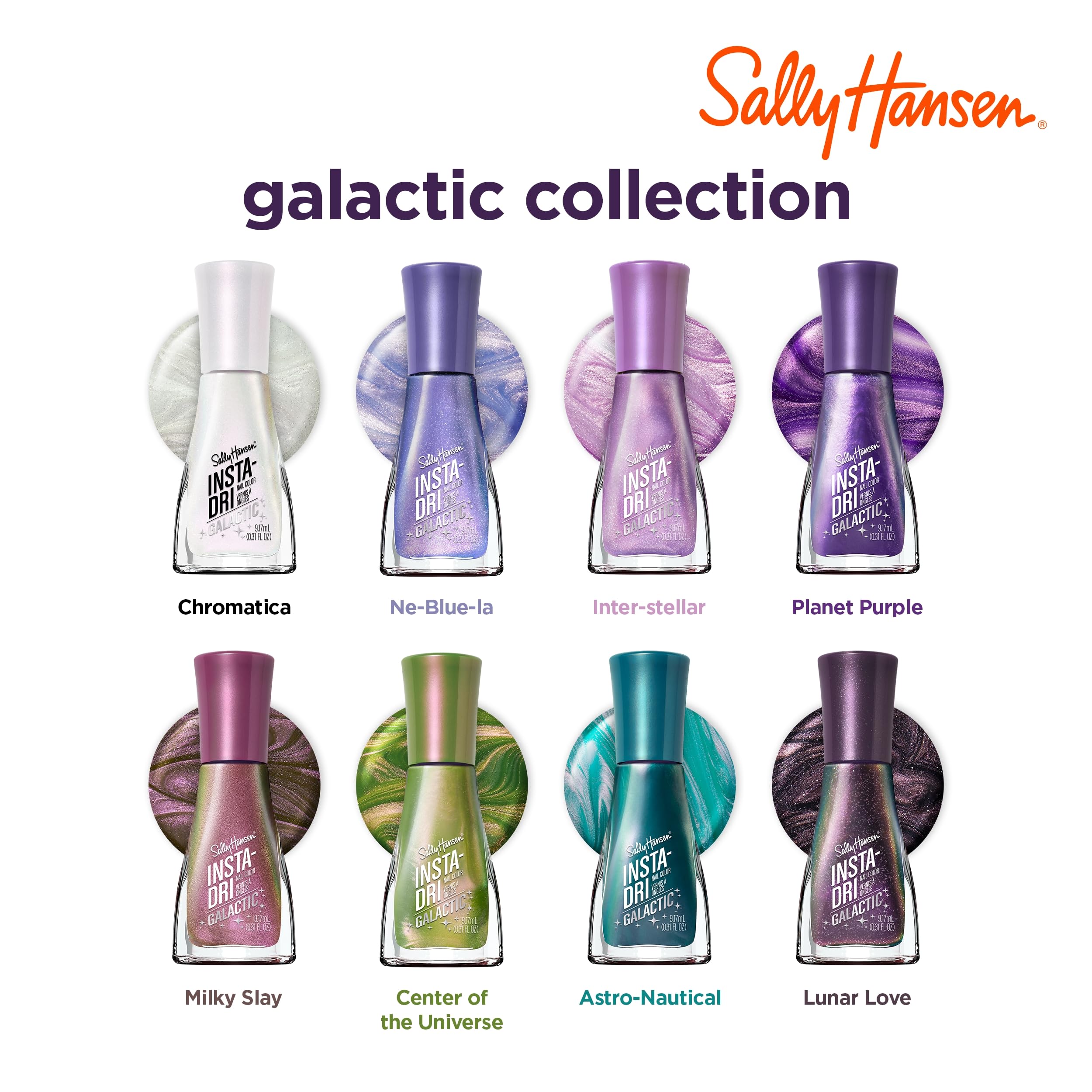 Sally Hansen Insta-Dri Nail Polish | Quick Dry, Long Lasting, Streak-Free Shine | Opaque, Shiny | 492 On the Download | Dark Blue Nail Color.