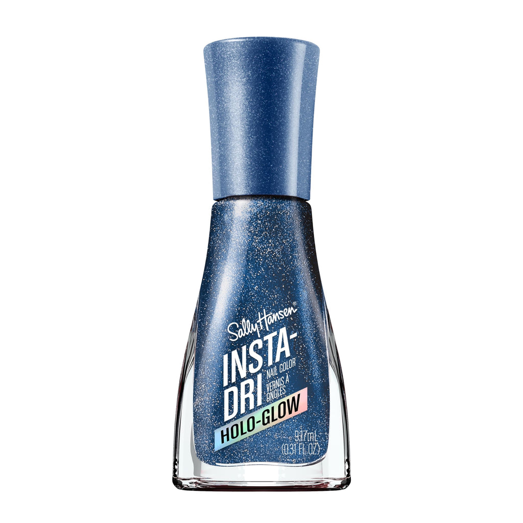 Sally Hansen Insta-Dri Nail Polish | Quick Dry, Long Lasting, Streak-Free Shine | Opaque, Shiny | 492 On the Download | Dark Blue Nail Color.