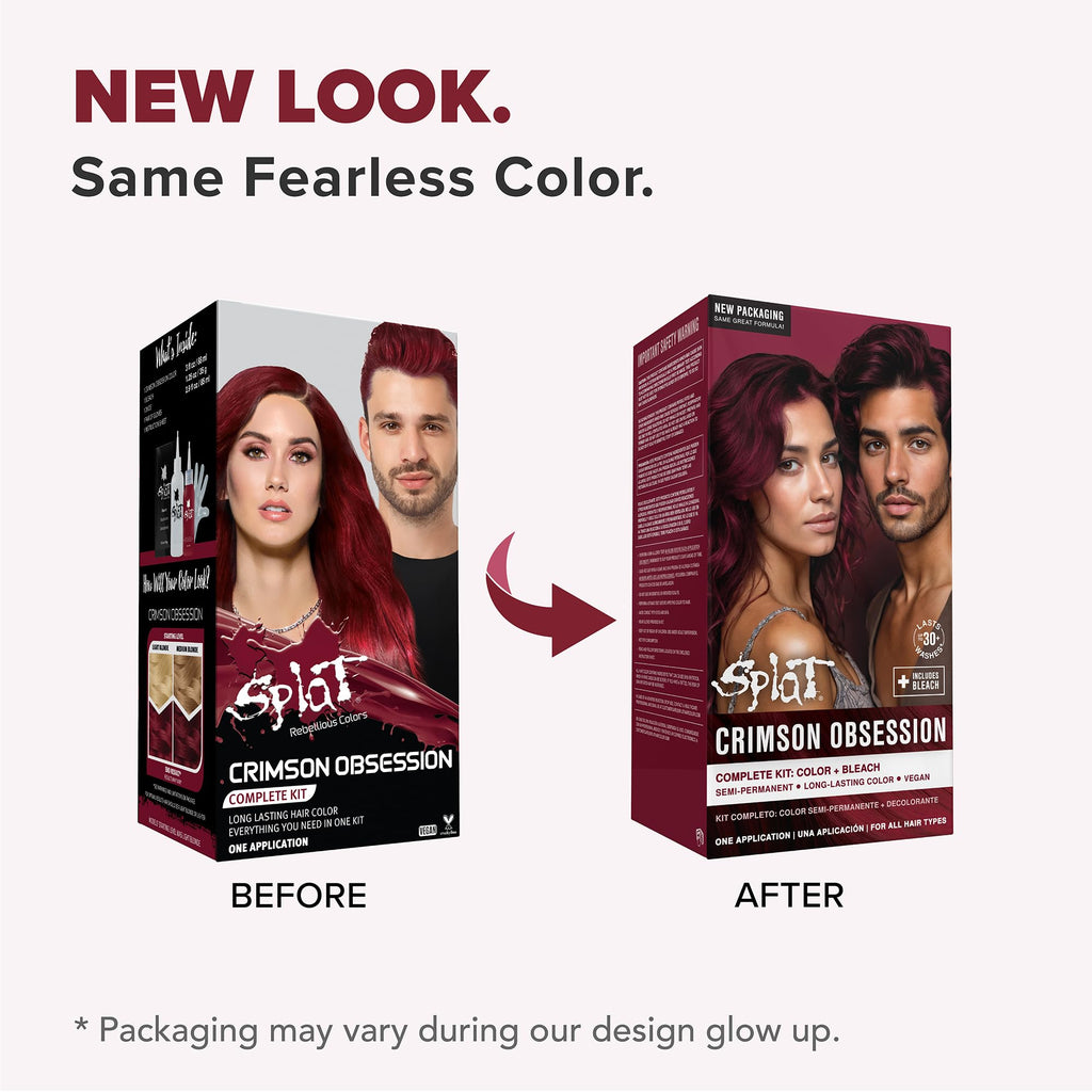 Splat | Complete Kit | Hair Dye | Semi-Permanent | Long Lasting | Vegan and Cruelty-Free (Pink Chameleon)