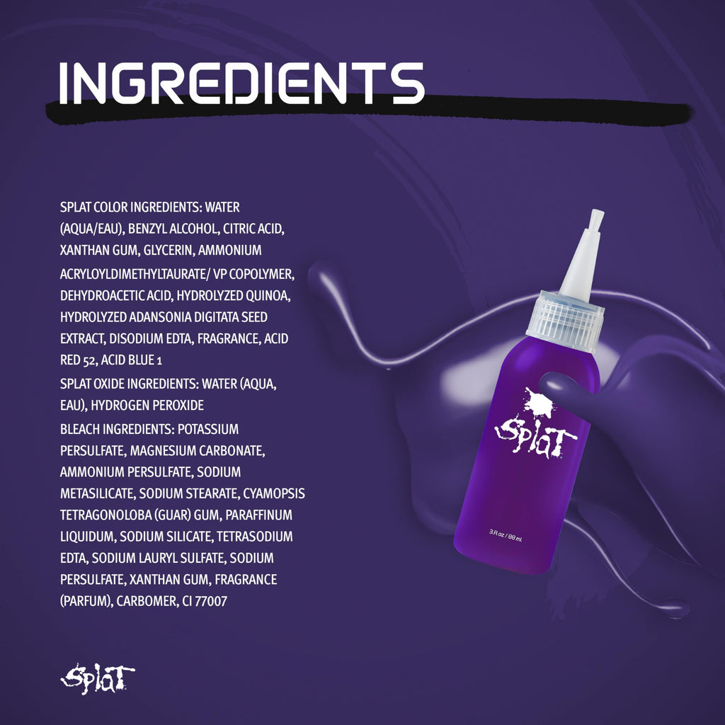 Splat | Complete Kit | Hair Dye | Semi-Permanent | Long Lasting | Vegan and Cruelty-Free (Pink Chameleon)