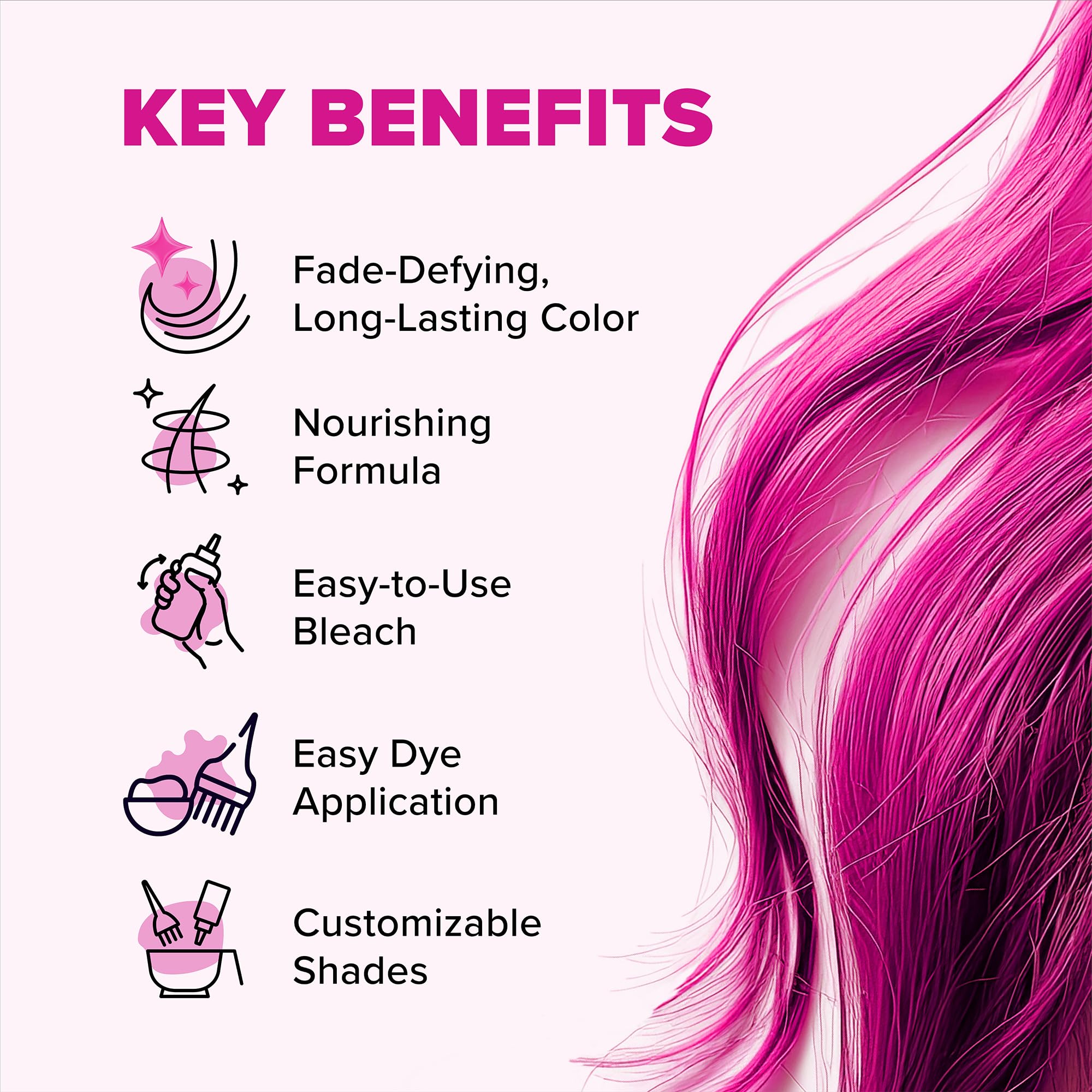 Splat | Complete Kit | Hair Dye | Semi-Permanent | Long Lasting | Vegan and Cruelty-Free (Pink Chameleon)