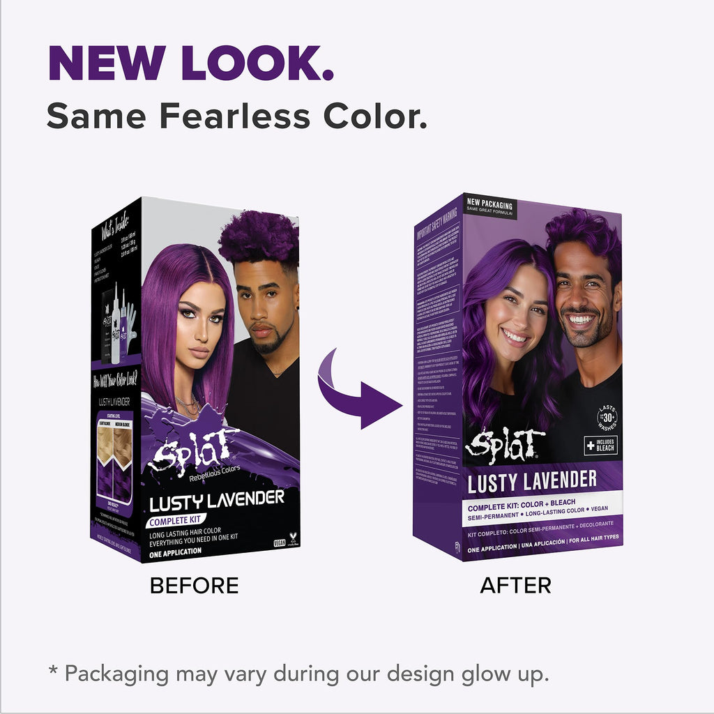 Splat | Complete Kit | Hair Dye | Semi-Permanent | Long Lasting | Vegan and Cruelty-Free (Pink Chameleon)