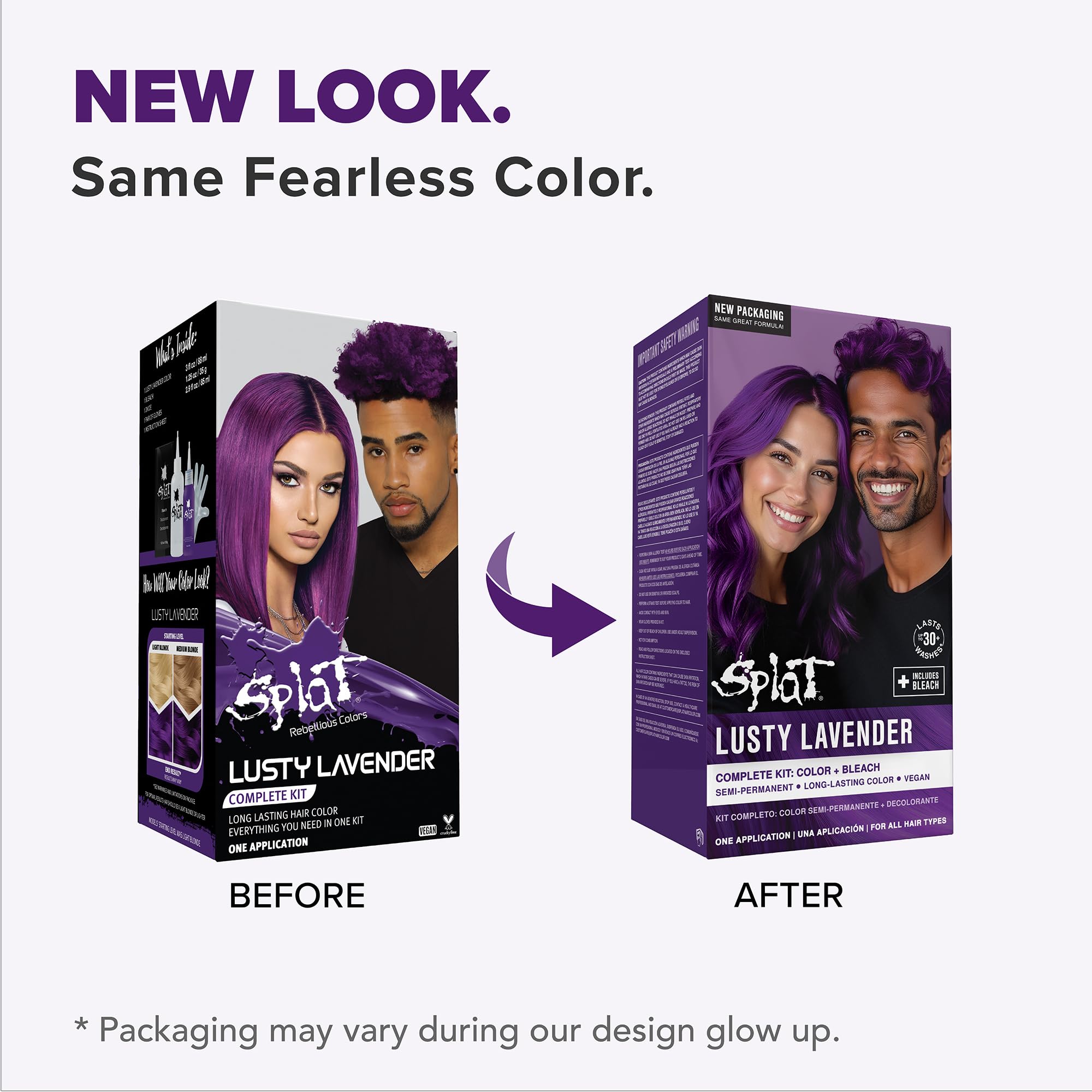 Splat | Complete Kit | Hair Dye | Semi-Permanent | Long Lasting | Vegan and Cruelty-Free (Pink Chameleon)