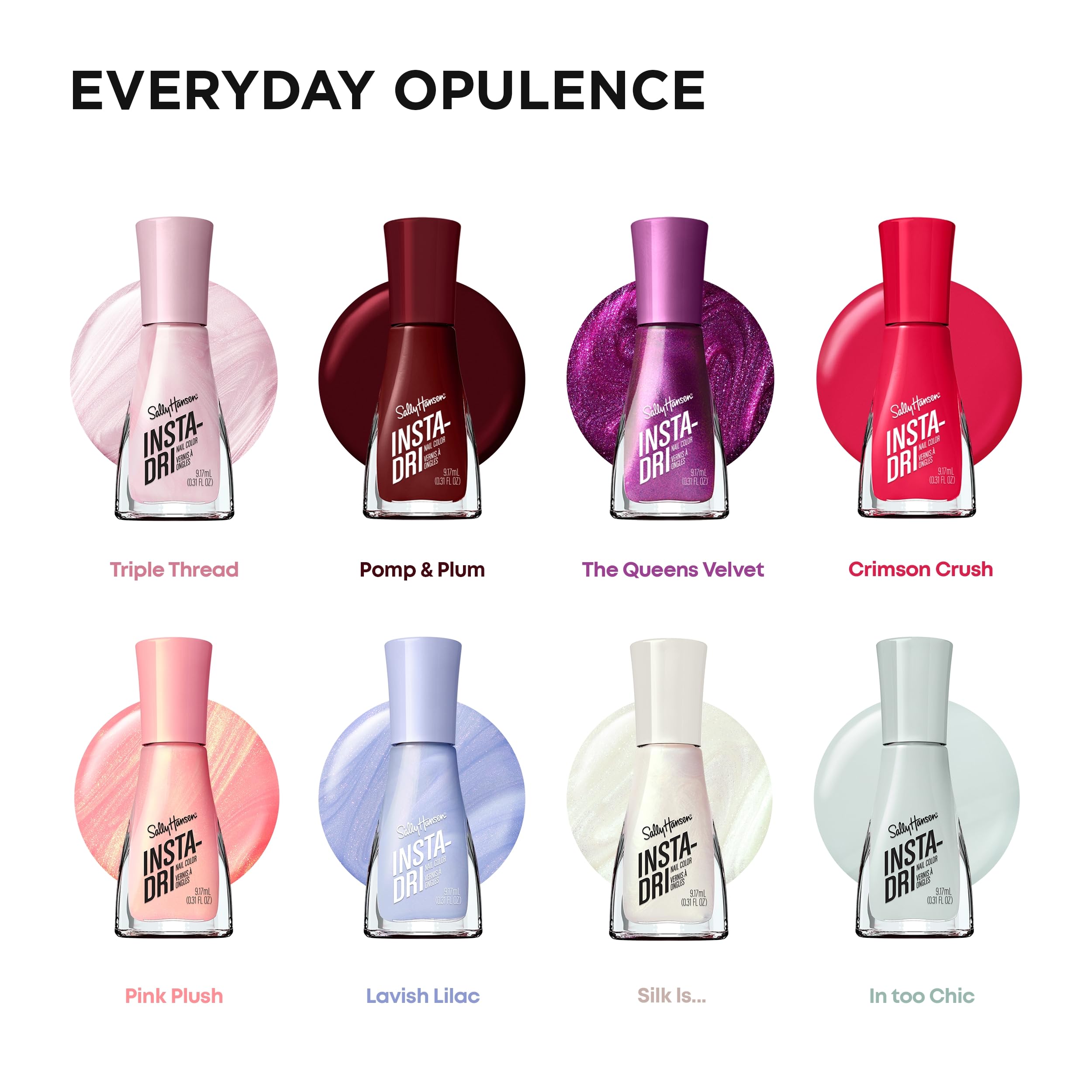 Sally Hansen Insta-Dri Nail Polish | Quick Dry, Long Lasting, Streak-Free Shine | Opaque, Shiny | 492 On the Download | Dark Blue Nail Color.