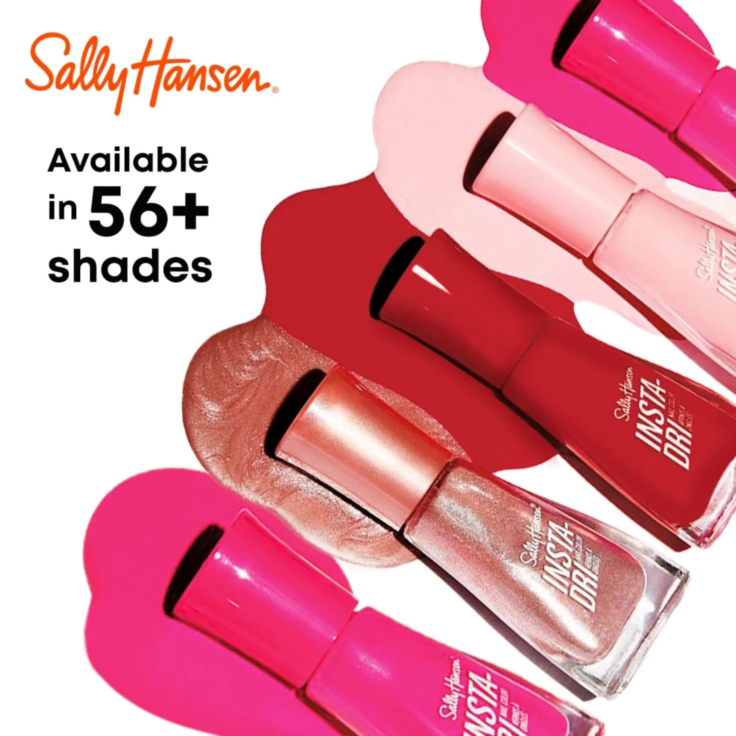 Sally Hansen Insta-Dri Nail Polish | Quick Dry, Long Lasting, Streak-Free Shine | Opaque, Shiny | 492 On the Download | Dark Blue Nail Color.