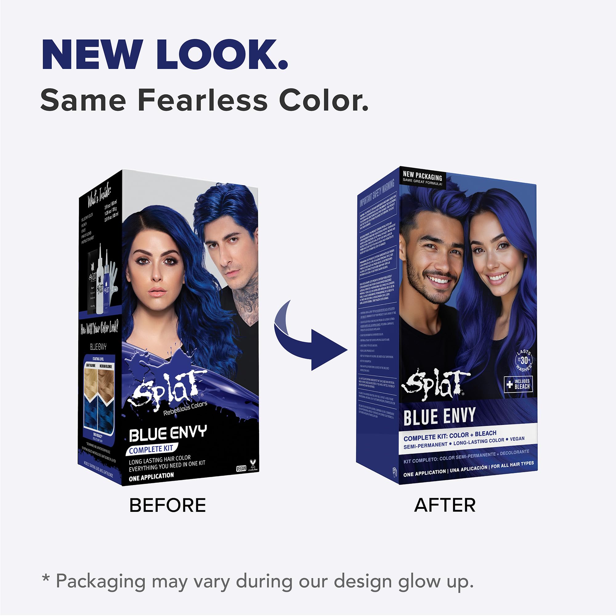 Splat | Complete Kit | Hair Dye | Semi-Permanent | Long Lasting | Vegan and Cruelty-Free (Pink Chameleon)