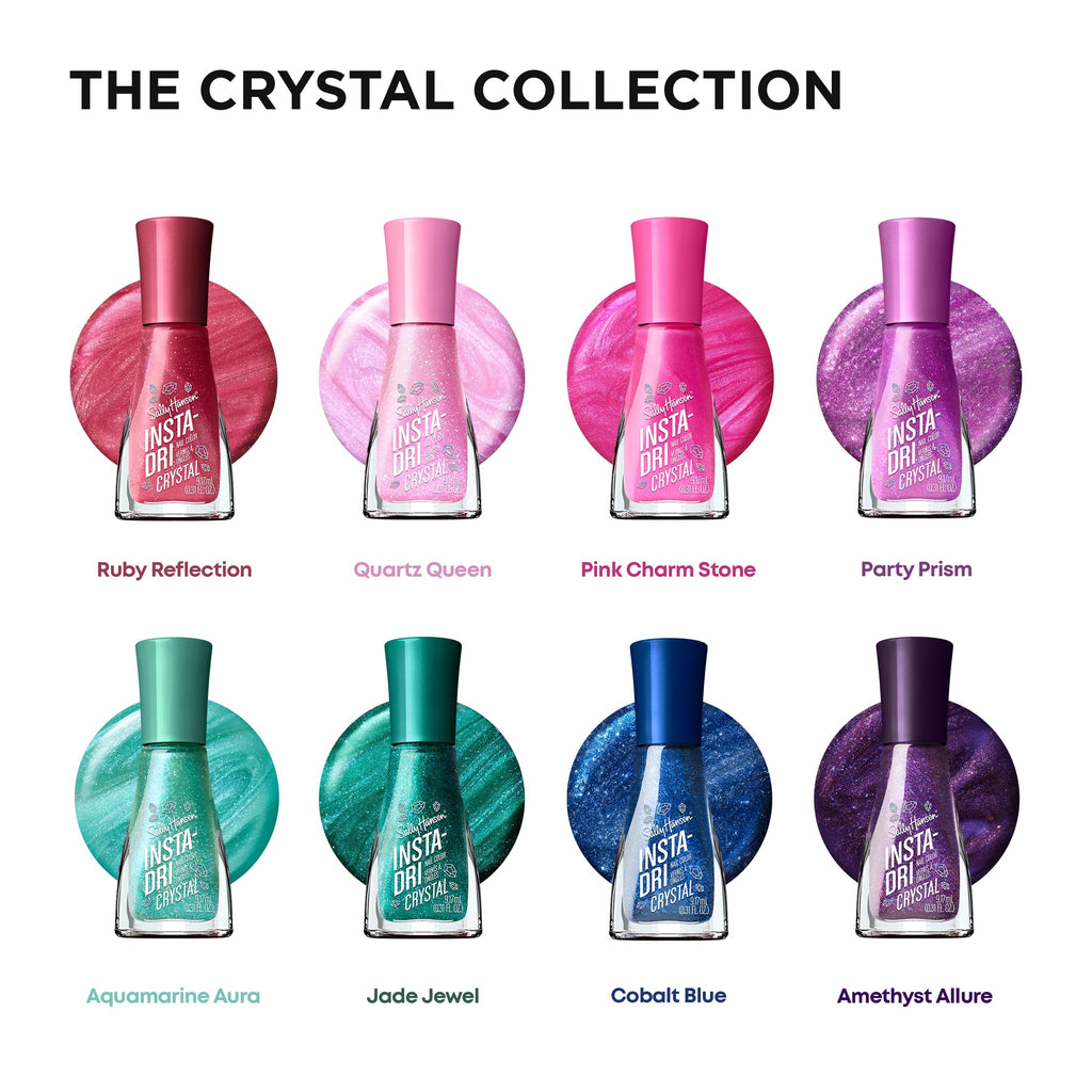 Sally Hansen Insta-Dri Nail Polish | Quick Dry, Long Lasting, Streak-Free Shine | Opaque, Shiny | 492 On the Download | Dark Blue Nail Color.