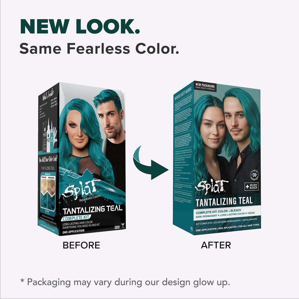 Splat | Complete Kit | Hair Dye | Semi-Permanent | Long Lasting | Vegan and Cruelty-Free (Pink Chameleon)