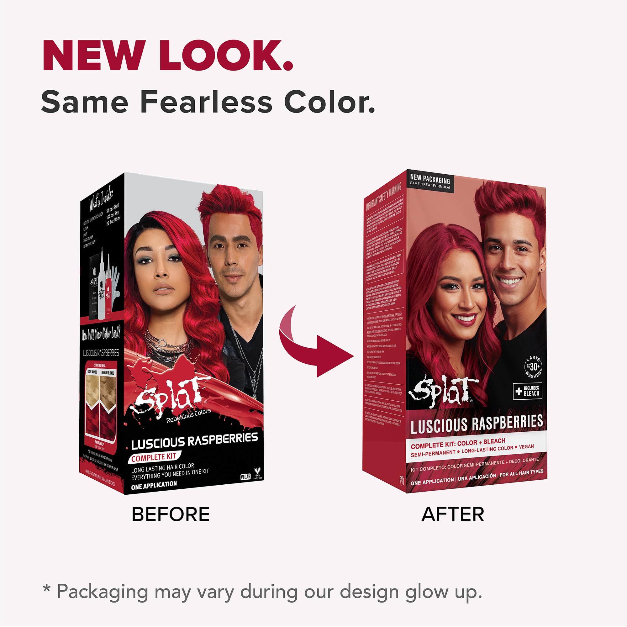 Splat | Complete Kit | Hair Dye | Semi-Permanent | Long Lasting | Vegan and Cruelty-Free (Pink Chameleon)