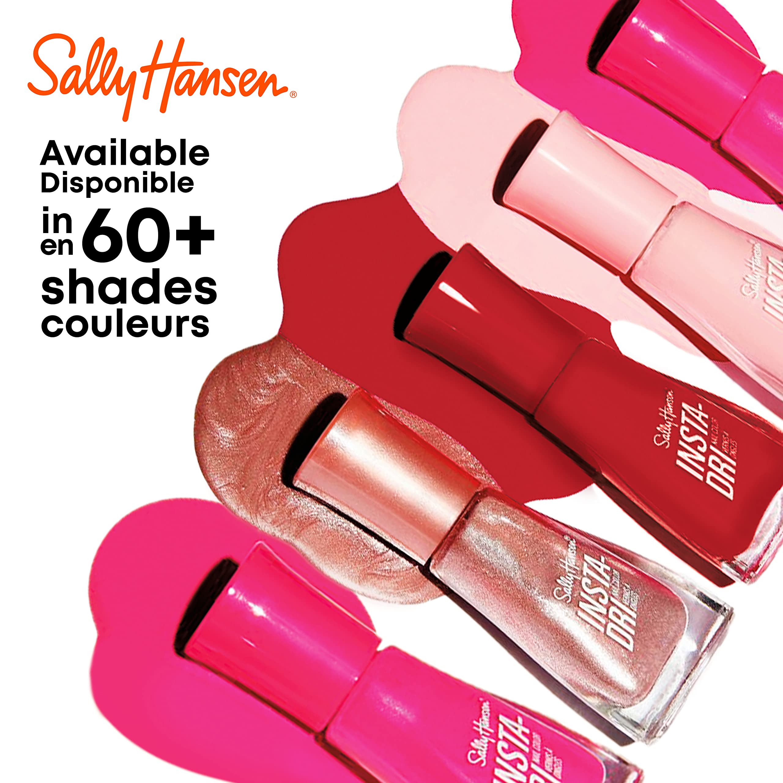 Sally Hansen Insta-Dri Nail Polish | Quick Dry, Long Lasting, Streak-Free Shine | Opaque, Shiny | 492 On the Download | Dark Blue Nail Color.