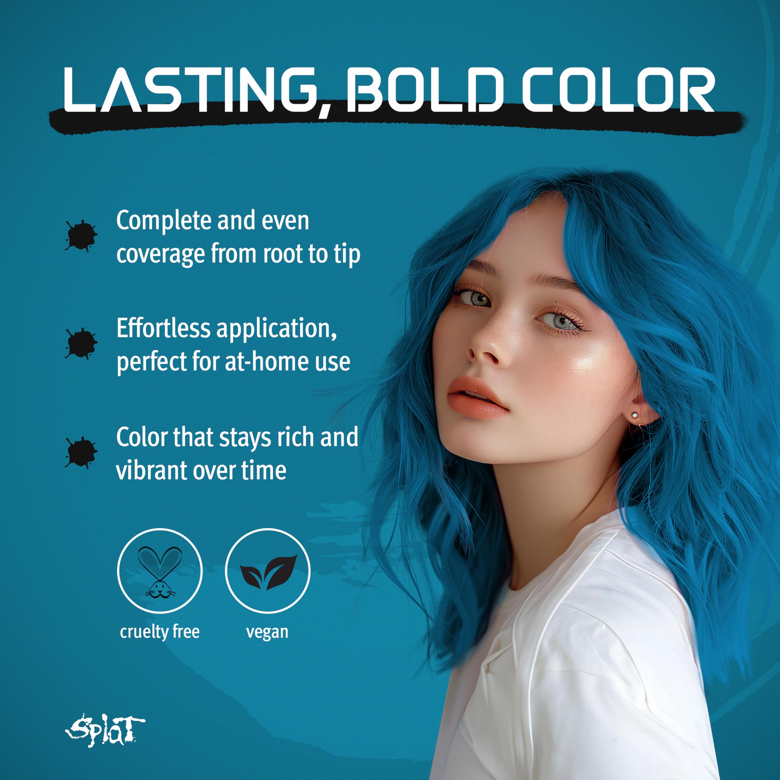 Splat | Complete Kit | Hair Dye | Semi-Permanent | Long Lasting | Vegan and Cruelty-Free (Pink Chameleon)