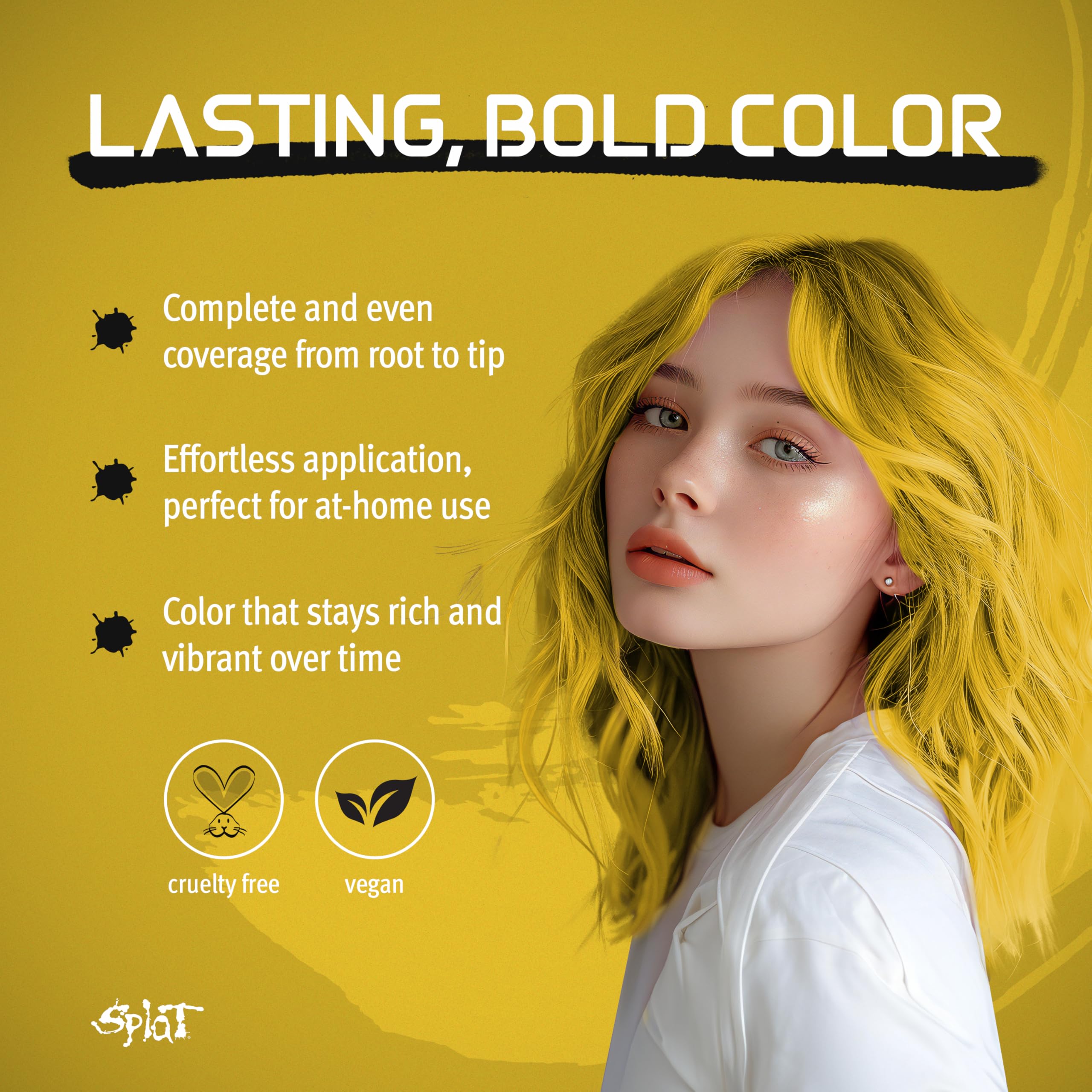 Splat | Complete Kit | Hair Dye | Semi-Permanent | Long Lasting | Vegan and Cruelty-Free (Pink Chameleon)